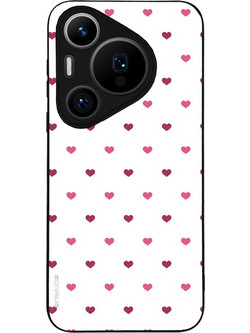Sonique Heart Series Back Cover White 01 (Huawei Pura 70 Pro)