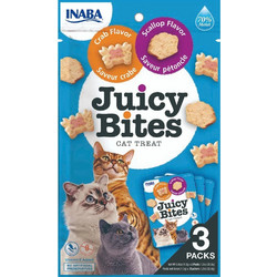 Inaba Juicy Bites with Scallop & Crab 3x11gr