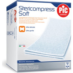 Pic Stericompress Soft Αποστειρωμένες Γάζες 36x40cm 12τμχ