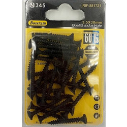 Βίδα Γυψοσανίδας με Διάμετρο M3.5 και Μήκος 30mm 35τμχ Bossram 881721
