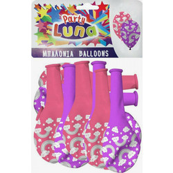 Μπαλόνια Χρωματίστα 8τμχ Luna 32cm 88939