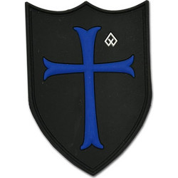 Patch 3D Ασπίδα (Μαύρο - Μπλε)