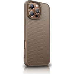 Wozinsky Carbon Fiber Case With Magsafe For Samsung Galaxy S25+ - Brown - (Wozinsky Magsafe Carbon Fibre Case Samsung Galaxy S25+ Gold)