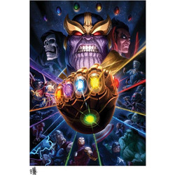 Sideshow Collectibles Marvel Thanos & Infinity Gauntlet Unframed Art Print (61 x 46 cm)