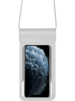 Techsuit - Waterproof Case (TWC1) - for Phones with max. 6.8'' IPX8, 30m - Silver - (TWC1/SILVER)