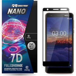 Crong 7D Nano Flexible Glass - Full Coverage Hybrid Screen Protector 9H Nokia 3.1 - (CRG-7DNANO-N31)