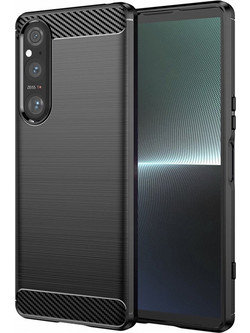 Techsuit - Carbon Silicone - Sony Xperia 1 V - Black