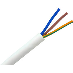 Καλώδιο εύκαμπτο NYMHY3G1.5 - 5mm - Λευκό NYMHY3G1.5