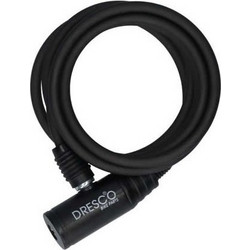 Dresco Κλειδαριά Ποδηλάτου Κουλούρα 150cm O6mm με Κλειδί Μαύρη (5250204)