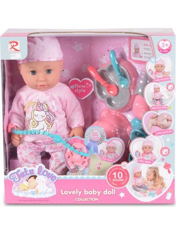 Cangaroo Moni Μωρό Με Αξεσουάρ Φαγητού 36cm