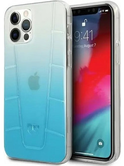 Mercedes-Benz Transparent Line Θήκη iPhone 12 / 12 Pro Blue MEHCP12MCLGBL