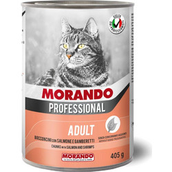 Morando Professional Adult Chunks with Shrimps & Salmon in Gravy 405gr