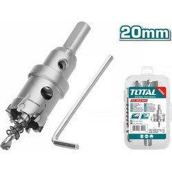 TOTAL Ποτηροτρύπανο Καρβιδίου Inox / Σιδήρου 20mm TAC48201