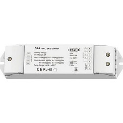 Dimmer Ασύρματο Led 145-71601 DA4 5Ax4CH 12-48VDC IP20 17,5x4,5x2,7cm White Eurolamp