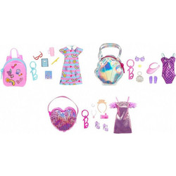 Mattel Barbie Deluxe Clip-On Τσαντάκι & Μόδες 3 Σχέδια