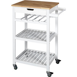 Home Deco Factory HD7103 Τρόλεϊ Ξύλινο 5 Θέσεων 84.5x61x40cm
