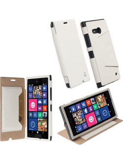 VOLTE-TEL ΘΗΚΗ NOKIA LUMIA 730 LEATHER FLIPCOVER STAND WHITE KRUSEL