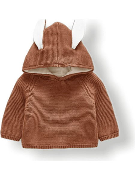 Baby Knitted Sweater Rabbit - Brown