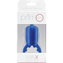 Screaming O PrimO Minx Ελαστικό Δαχτυλίδι Πέους Σιλικόνης με Δόνηση Μπλε