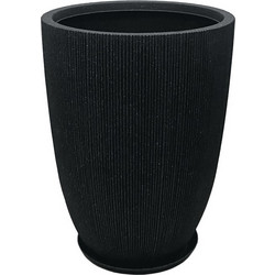 MarHome Κασπώ Ριγωτό Μαύρο Φ44x57.5cm 06-10013-L