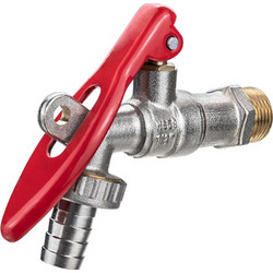 BORMANN BTW3600 - BORMANN BTW3600 Κάνουλα Λουκέτο Σφαιρική 1/2"x3/4" Ορειχάλκινη 191gr (064046)