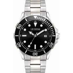 Le Dom Nautilus Ανδρικό Ρολόι με Ασημί Μεταλλικό Μπρασελέ LD.1052-3
