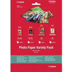 Χαρτί Canon VP-101 10x15 and A4 Photo Paper Variety Pack - 20 Sheets