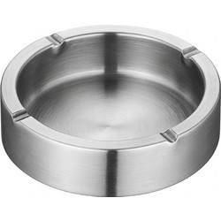 Σταχτοδοχείο inox στρογγυλό 16x4.5cm ForHome 7931482 - For Home