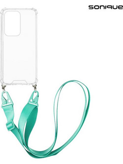 Sonique Armor Clear Θήκη Σιλικόνης με Strap (Honor 200 Lite 5G) Γαλάζιο