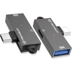 Techsuit - Adapter Datablitz (a21) - Type-C, USB3.0, Pd100w, 5gbps - Gray