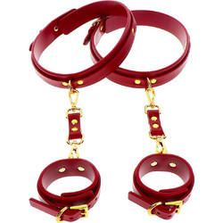 Taboom Wrist to Thigh Cuff Set Burgundy