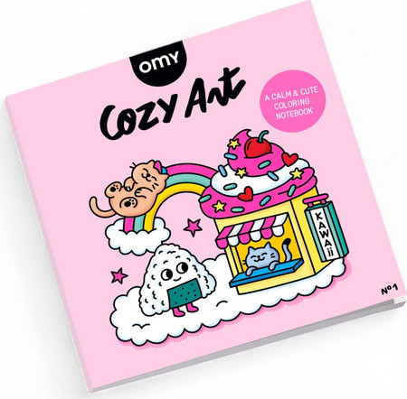 OMY Βιβλίο Ζωγραφικής Cozy Art Kawaii