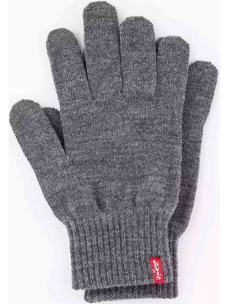 Levi's(R) ανδρικά γάντια touch screen με λογότυπο Ben - 380290031 Γκρι