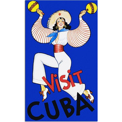 Αφίσα Cuba - Typographic , 30X40