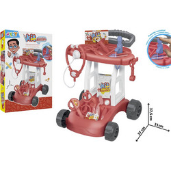 Globo W-TOY παιδικό τρόλεϊ με Ιατρικό Σετ εξοπλισμού