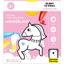 banana panda - looong coloring books - έτοιμα για χρωματισμό - χώρα των θαυμάτων 3χρ+