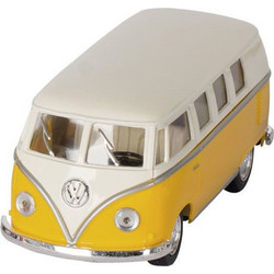 Kinsmart 1962 Volkswagen Classic Bus Pullback Μεταλλικό 13cm Κίτρινο