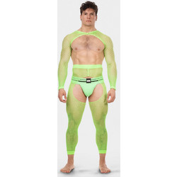 Barcode Berlin Fishnet Sleeves Poggio Neongreen