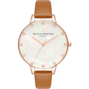 Olivia Burton Γυναικείο Ρολόι με Καφέ Δερμάτινο Λουράκι OB16SE18