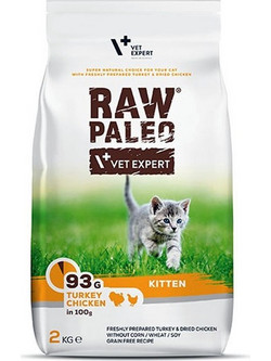 VetExpert Raw Paleo Kitten Turkey & Chicken 2kg