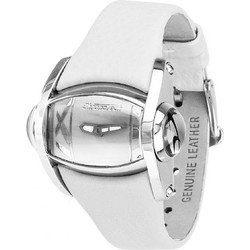 Chronotech Γυναικείο Ρολόι με Λευκό Δερμάτινο Λουράκι CT7681L-09