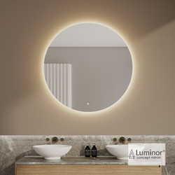 Luminor Idol 60 Στρογγυλός Καθρέπτης Μπάνιου Led Αφής Μεταλλικός