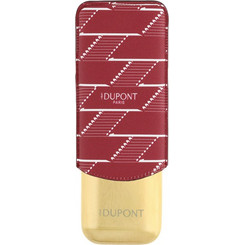 St. Dupont Monogram 1872 burgundy Πουροθήκη για 2 πούρα-2 cigar case Coated canvas case 183478