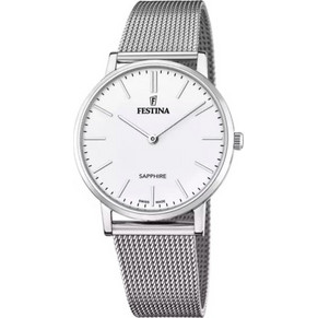 Festina Ανδρικό Ρολόι με Ασημί Μεταλλικό Μπρασελέ F20014/1
