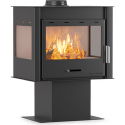 Thermiki ATS 100 3SIDE Ατσάλινη Ξυλόσομπα 12.19kW