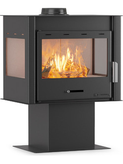 Thermiki ATS 100 3SIDE Ατσάλινη Ξυλόσομπα 12.19kW