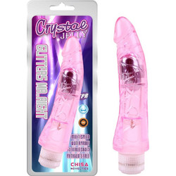 Chisa Novelties Mr. Right Glitter Ρεαλιστικός Δονητής 22cm Ροζ