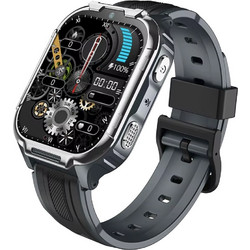 Smartwatch D58 - Μαύρη κάσα / Μαύρο λουρί σιλικόνης