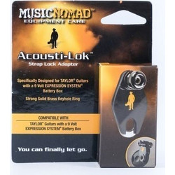 MUSICNOMAD MN272 Acousti-Lok Strap Lock Adapter ζώνης για TAYLOR με 9 Volt EXPRESSION SYSTEM έξοδο output Ακουστικής Κιθάρας