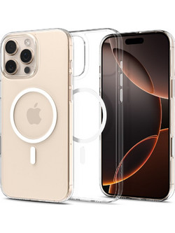 Spigen Thin Fit MagSafe Case for iPhone 16 Pro Max - Clear and White